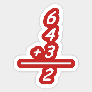 Baseball Math Sticker